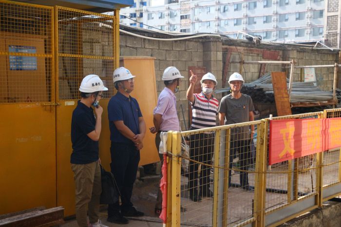 1595552387772291.jpg 调研指导施工现场。张钊林 摄.jpg
